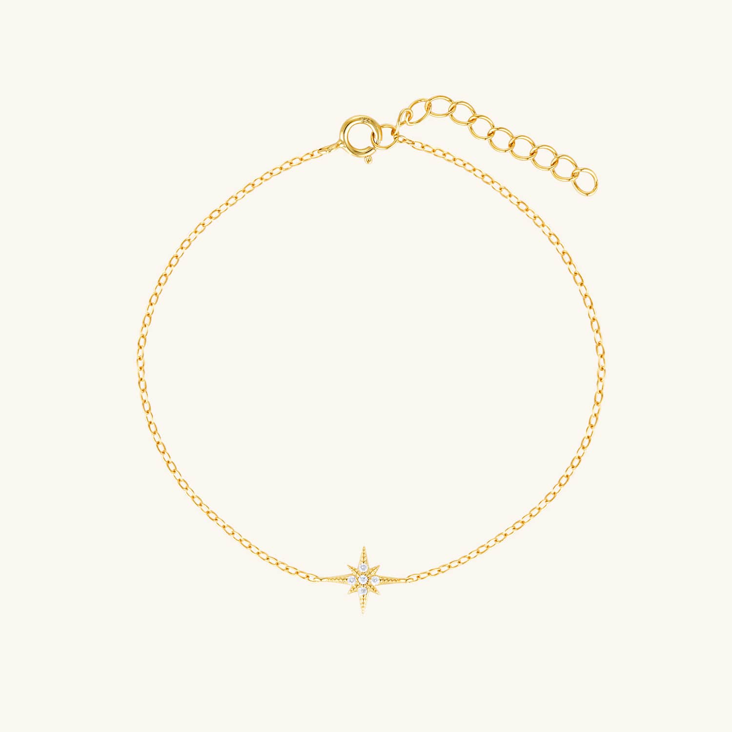 Gold Stellar Star bracelet with delicate decorative star , adding celestial elegance and subtle sparkle. perfect for layering or solo wear
