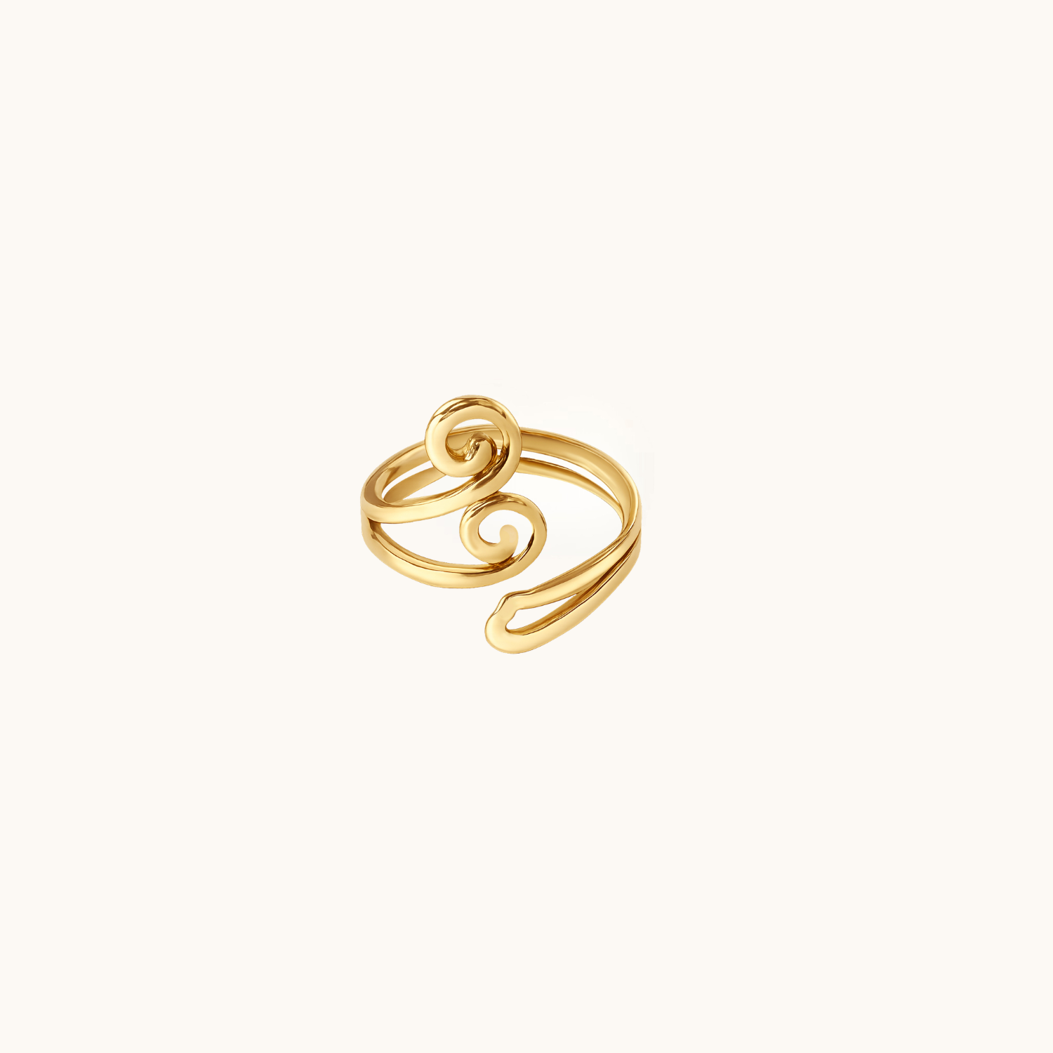 Golden Duet Toe Ring