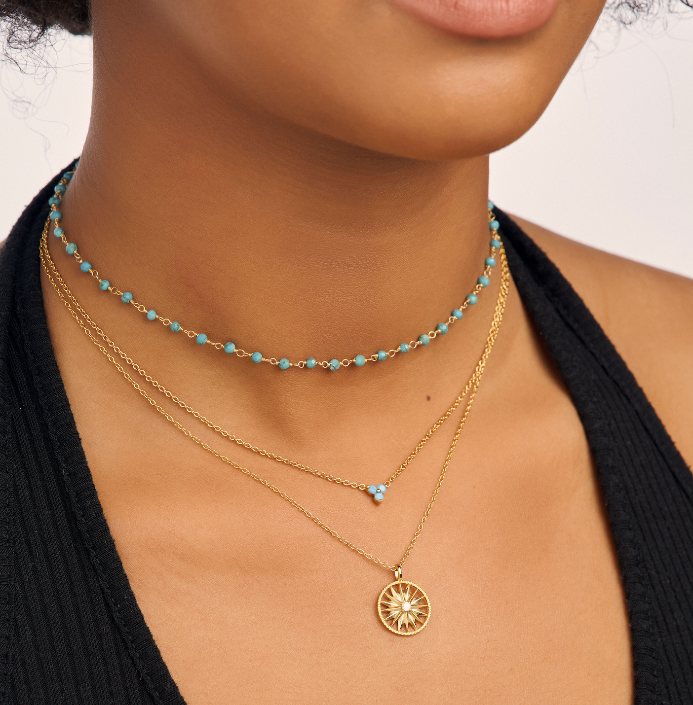 Layered necklaces