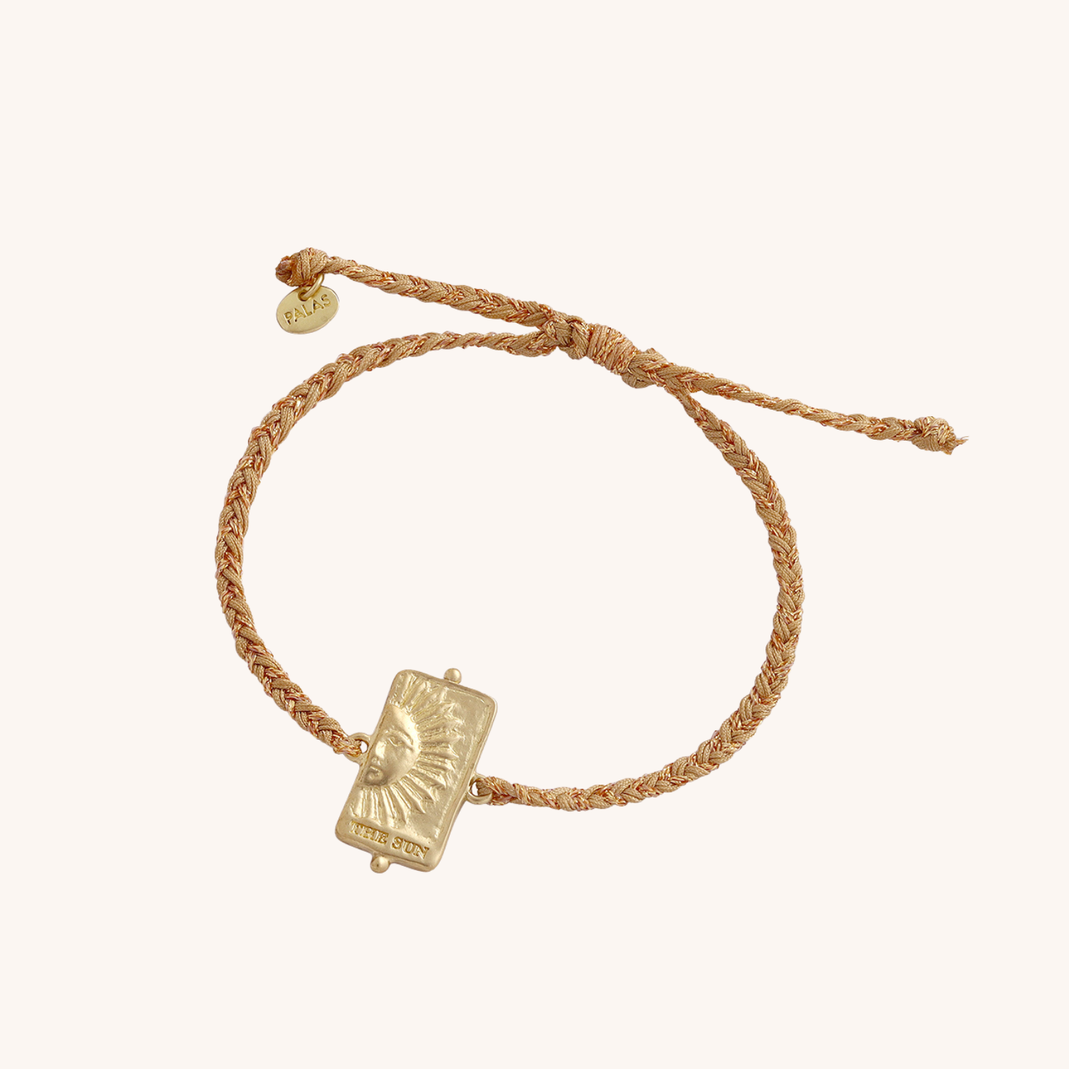 Shine bright bracelet on a cream background