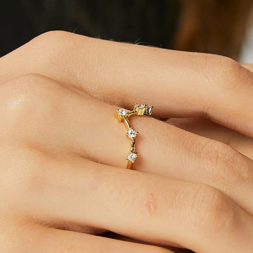 Cubic Zirconia Constellation ring