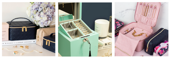 Tasteful Multiple-Compartment Lockable Jewellery Box