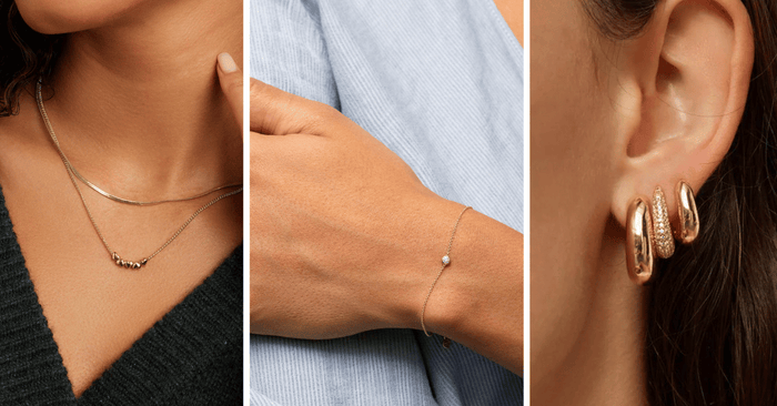 Models wearing jewellery