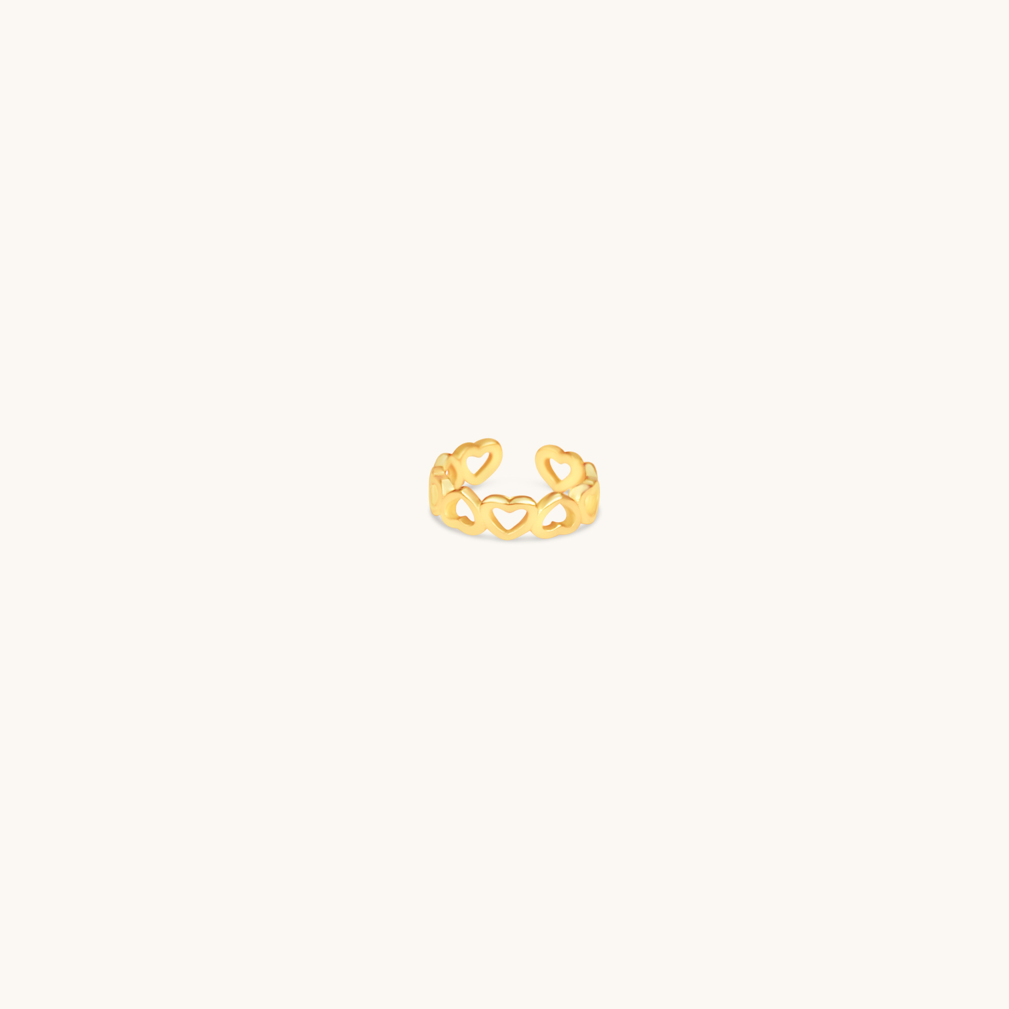 Gold Love Heart Ear Cuff