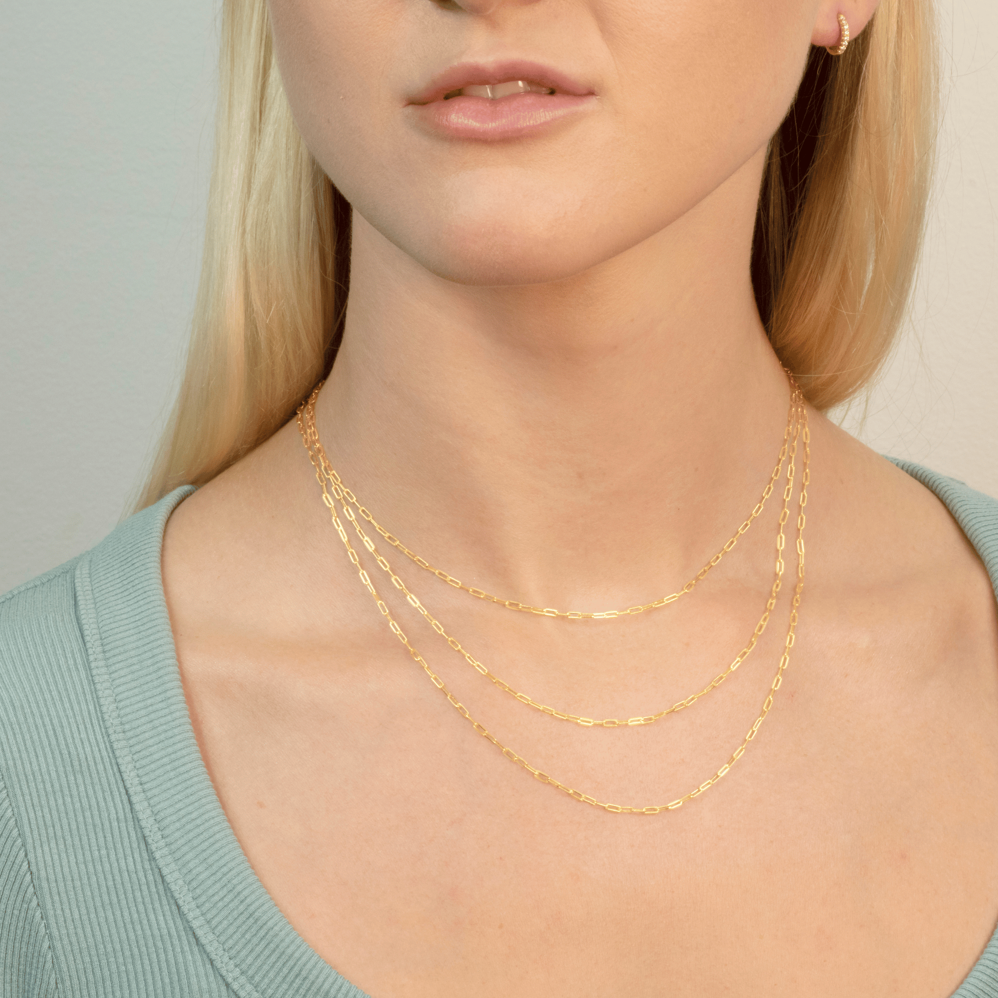 Light Paperclip Necklace