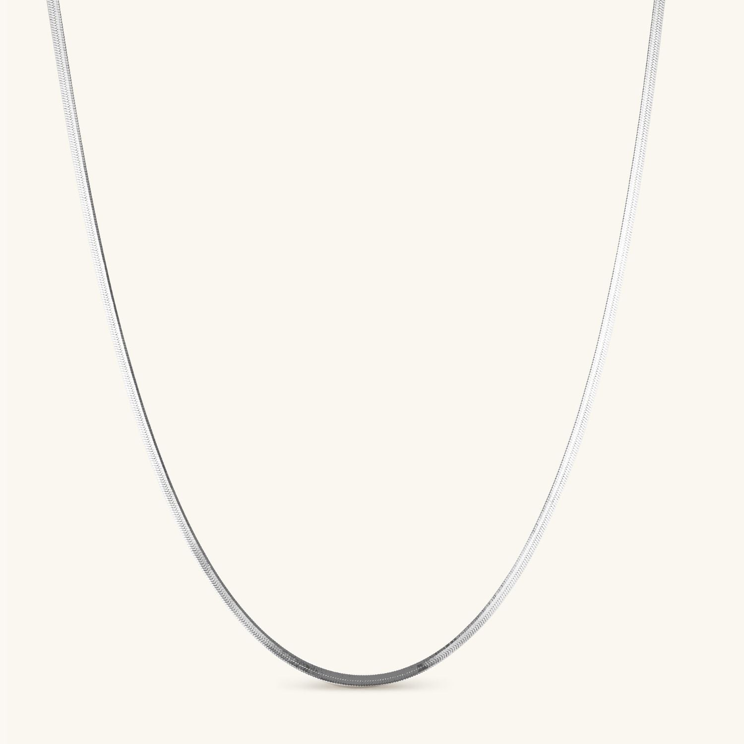 Silver snake necklace featuring a sleek, serpentine design  chain. A bold and elegant statement piece perfect for layering or solo wear
