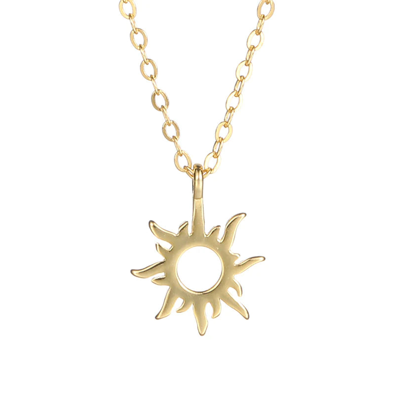 Sunburst pendant deals necklace