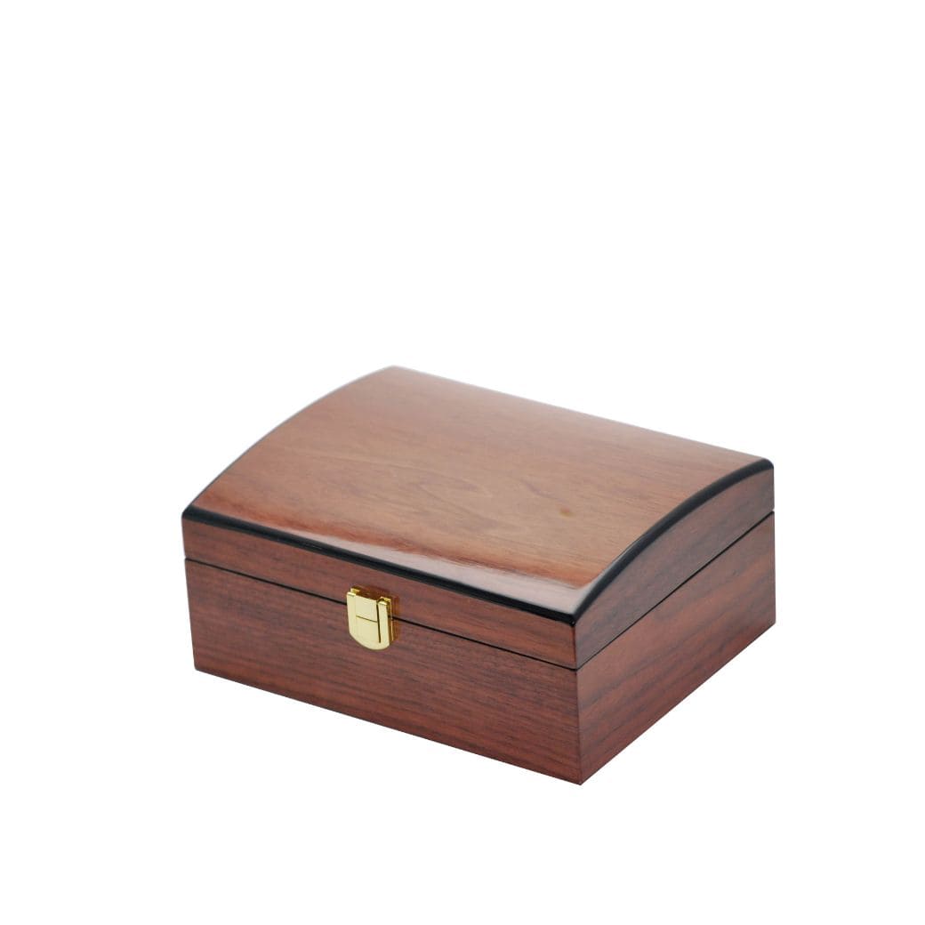 Wood-finish jewellery box