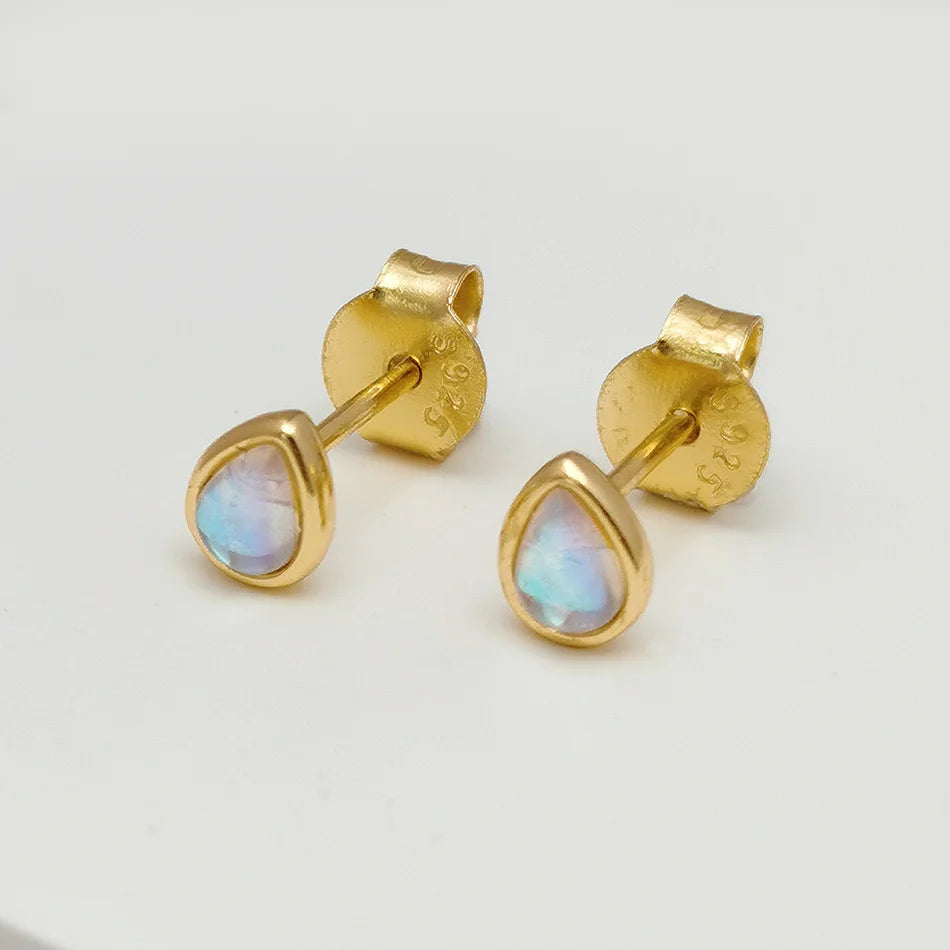 Moonstone droplet earrings