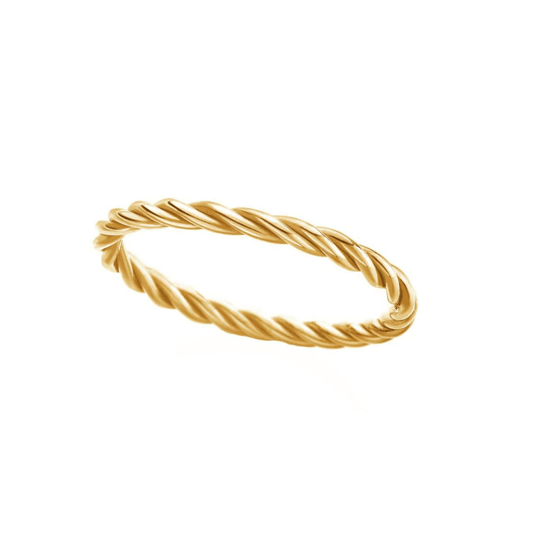 Gold Rope Look Ring