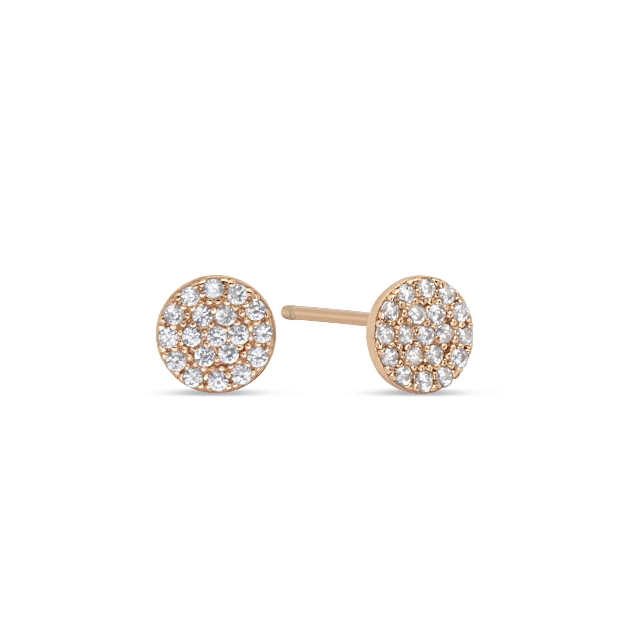 Pretty gold plated cubic zirconia earrings