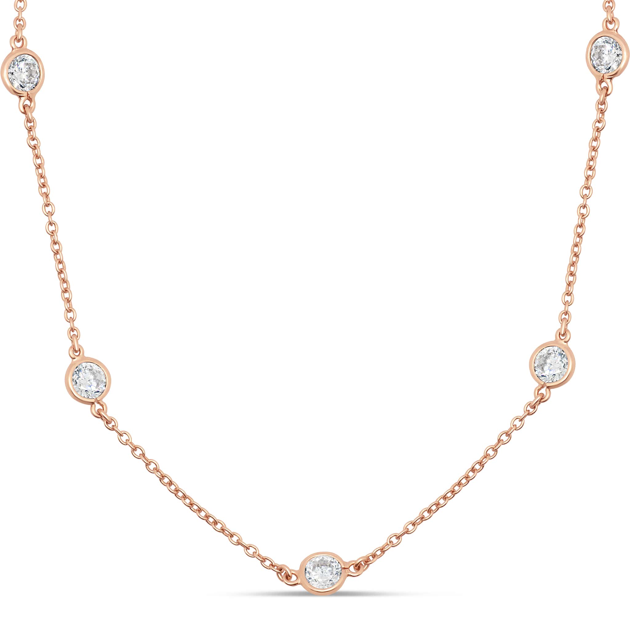 Diamond By-The-Metre Necklace in gold plated