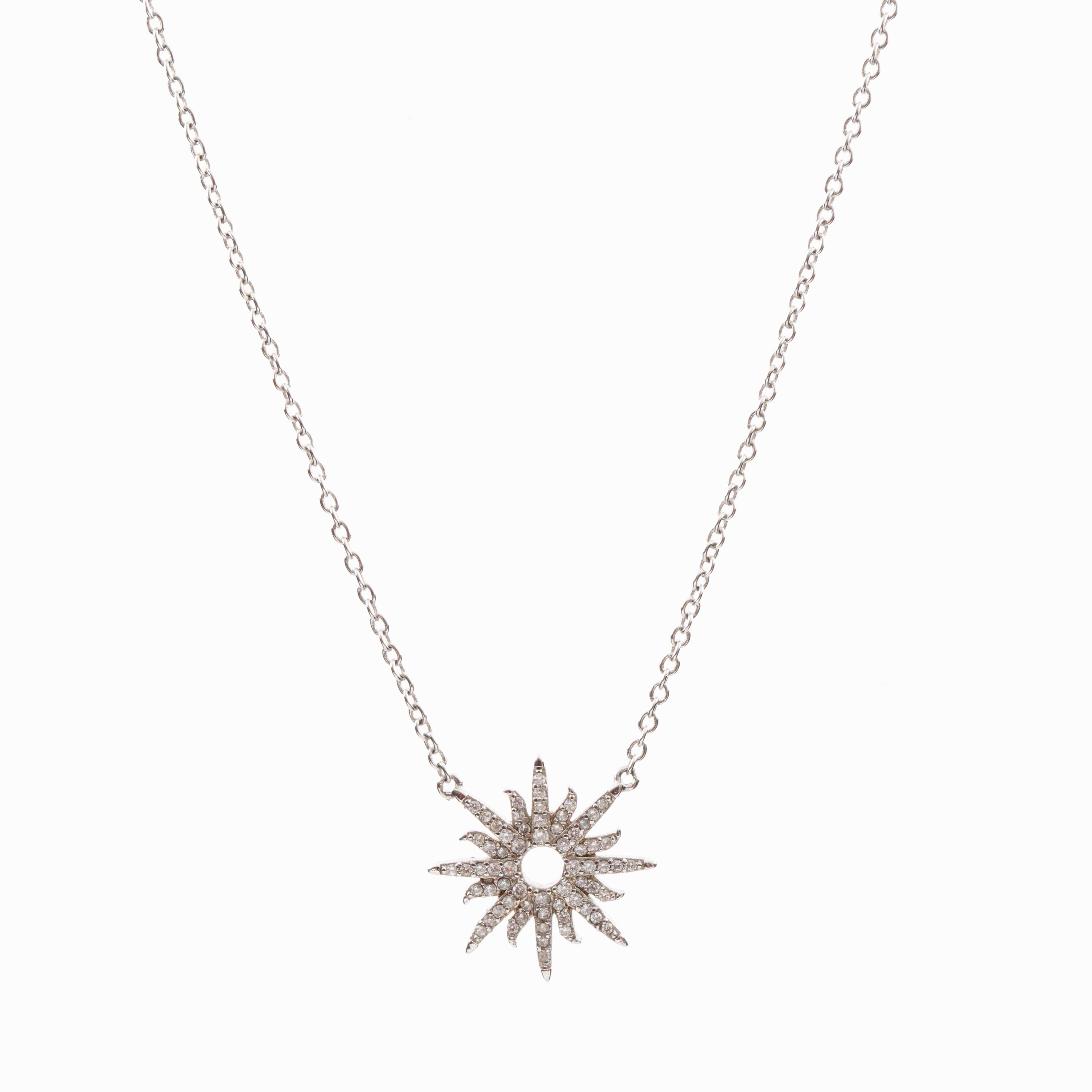 Sterling silver Sunburst necklace